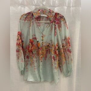 Zimmermann Multicolor Floral Blouse